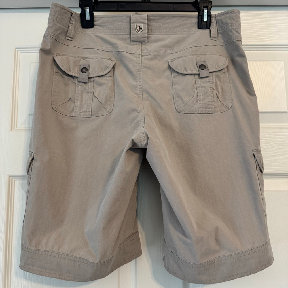 Women's KÜHL Splash 11” Cargo Shorts Size 14 Khaki - Picture 2 of 11